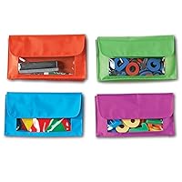 Learning Resources Magnetic Storage Pockets, Set of 4 in 4 Colors,Whiteboard Accessory Case, Classroom Organization, Back to School Supplies,Teacher Supplies