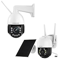 FOSCAM 4MP WiFi Outdoor Camera SD4H 18X Optical Zoom with Auto Tracking B4 Solar Security Cameras Battery Powered Security Camera
