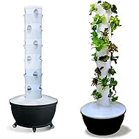 Hydroponic Growing Kits Hydroponics Tower 6 Level 36 Pods Hydroponics Growing System, Smart Garden Planter, Soilless Planting Equipment Kit Vegetables Fruits and Herbal Planting