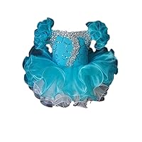 Baby Girls' Crystals Cupcakes Short Beauty Pageant Dresses