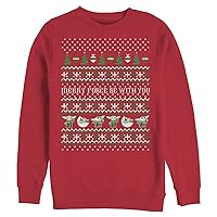 STAR WARS Mandalorian The Child Ugly Sweater Mens Pullover Crew Fleece
