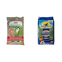 Lyric Peanut Pieces Wild Bird Seed and Wagner's Eastern Regional Wild Bird Food Bundle - 25 lbs