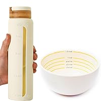 Portion Control Bowl & Water Bottle for Healthy Eating & Bariatric Diet