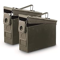 U.S. Military Surplus Waterproof M19A1 .30 Caliber Ammo Can, 2 Pack, Used