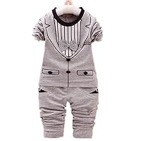 Baby Boys Cotton 2 Piece Long Sleeve Clothing Set