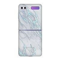 Head Case Designs Officially Licensed Nature Magick Blue Marble Metallics Vinyl Sticker Skin Decal Cover Compatible with Samsung Galaxy Z Flip / 5G
