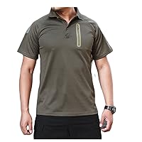 Outdoor Quick-Drying T-Shirt Men's Moisture-Absorbing Quick-Drying Casual Lapel Short-Sleeved Stretch Shirt