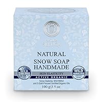 Natural Organic Handmade Snow Soap Active Organics 100g
