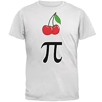 Old Glory Halloween Math Geek Pi Day Costume Cherry Mens Soft T Shirt White 2XL