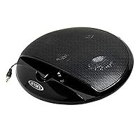 JENSEN SMPS-125 Portable Stereo Speaker For iPod/iPhone, MP3, Tablet, and Smartphone Black