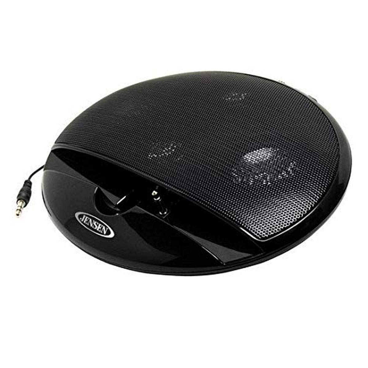 JENSEN SMPS-125 Portable Stereo Speaker For iPod/iPhone, MP3, Tablet, and Smartphone Black