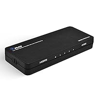 OREI 4K HDMI Splitter 1 in 4 out Duplicate / Mirror 4K Screens w/ Down Scaler 4 Ports Upto 4K@60Hz 1080p & 3D Supports EDID Control, UHD-PRO104