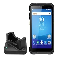 Tera Upgraded Barcode Scanner Android 11: Qualcomm CPU with Charging Cradle Handheld Rugged PDA QR 2D with Zebra SE4710 Scanner 5.5” HD Display NFC 4G Wi-Fi GPS BT for WMS Management P166 PRO