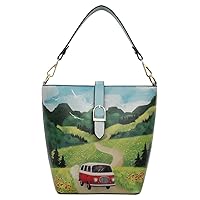 DOGO Women's Sac de Poche-Blissful Journey Bucket Bag, Vert