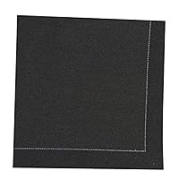 PACKNWOOD 210SVCC20BK - Black Night Cotton Table Napkin - cloth cotton dinner napkin- kitchen napkin - dinner napkin cloth - cocktail napkin -cotton napkin- (7.9in x 7.9in) - 200 pcs