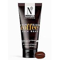 NUTRIGLOW Naturals Raw Irish Coffee Blackhead Removal Face Wash-100 gm