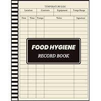 Food Hygiene Record Book: Food Temperature LogBook With Inventory Count - Kitchen Cleaning Checklist and Schedule - Food Waste Log For Commercial Kitchen And Food Businesses
