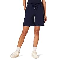 Amazon Essentials Women's Fleece High Rise Bermuda Shorts (Available in Plus Size)