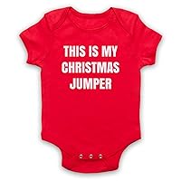 Unisex-Babys' This is My Christmas Jumper Funny Anti Xmas Slogan Baby Grow