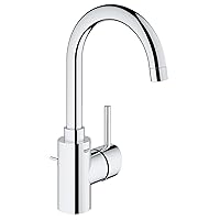 GROHE 32138002 Concetto, Single Hole Single-Handle L-Size Bathroom Faucet 1.2 GPM, Chrome