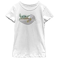 Girl's Star Wars Grogu Flying Bassinet T-Shirt
