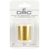 DMC Metallic Embroidery Thread 43.7 yards-Gold