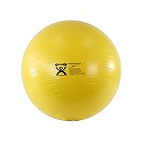 CanDo Inflatable Exercise Ball - Yellow 17.7