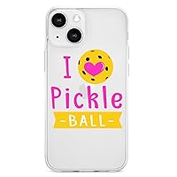 I Love Pickleball Heart iPhone 13/13Pro/13Pro Max/13 Mini Case Cover Cute