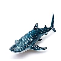 Gemini&Genius Sea Life Whale Shark Action Figure Wild Shark Model Toy Soft Rubber Realistic Ocean Shark Educational and Role Play Toys for Kids