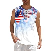 American Flag Shirts Maroon Tank top Men neon Muscle Shirt Mens Funny Workout Shirts Black Gym Shirts for Men