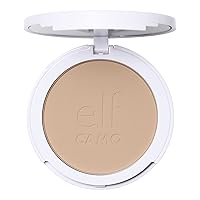 Camo Powder Foundation, Lightweight, Primer-Infused Buildable & Long-Lasting Medium-to-Full Coverage Foundation, Light 205 N