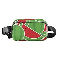 Cartoon Watermelon Slice Belt Bag for Women Men Water Proof Fashion Waist Packs with Adjustable Shoulder Tear Resistant Fashion Waist Packs for Party