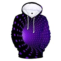 Women's Drawstring Hoodies, Going Out Tops Color Block Tunics Fall Clothes with Pocket Casual Drawstring Clothes