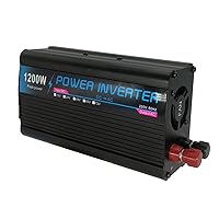 1200W Power Inverter DC 12V 24V 48V 60V to AC 220V Solar Inverter Car Inverter with USB Port for RV Truck Solar System Travel Camping (Color : 1200W, Size : 48V-220V)