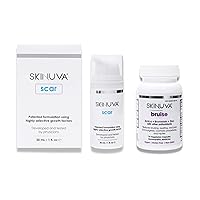 Next Generation Scar Cream (1 oz) + Skinuva Bruise (14 Capsules) | Advanced Scar Removal + Arnica + Bromelain + Zinc Supplement for Bruising and Swelling, Homeopathic Bruise Remedy