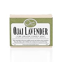 Ojai Lavender Organic Castile Olive Oil Soap, Made with Natural Lavender Essential Oil from Ojai California (4oz, 112g)