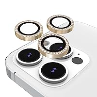 Kate Spade New York iPhone 15 Pro/iPhone 15 Pro Max Camera Lens Protector with Aluminum Rings - Crystal