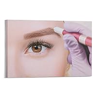 Posters Beauty Salon Salon Poster Eyebrow Beauty Poster Tattoo Picture Canvas Art Posters Painting Pictures Wall Art Prints Wall Decor for Bedroom Home Office Decor Party Gifts 20x30inch(50x75cm) Fr