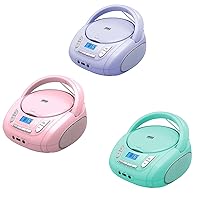 Portable CD Player Boombox with Bluetooth,FM Radio,USB MP3 Playback,AUX-in,Headphone Jack,CD-R/RW and MP3 CDs Compatible,CD Players for Home or Outdoor