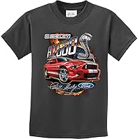 Kids Ford Mustang T-Shirt Red Shelby GT500 Youth Tee
