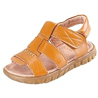 WUIWUIYU Boys Girls Outdoor Casual Open Toe Sport Sandals Beach Water Swimming Athletic Leather Summer Shoes