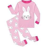 Dolphin&Fish Girls Cotton Pajamas Toddler 2 Pieces Pjs Kids Sleepwear Clothes Long sleeve Sets