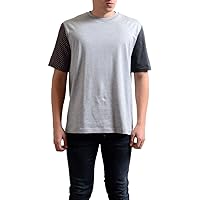 LANVIN Men's Gray Crewneck Loose Short Sleeve T-Shirt US L IT 52;