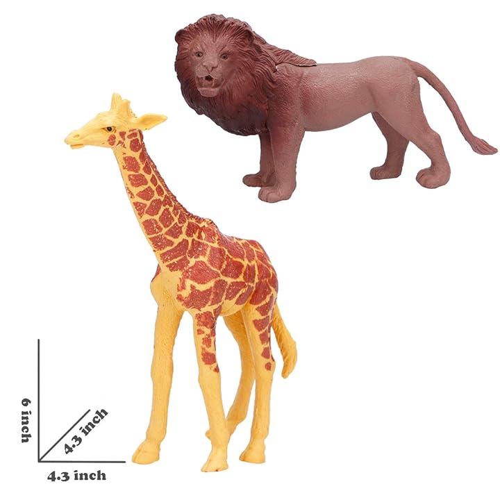 Mua Jumbo Safari Animal Figurines Toys, 12 Piece African Jungle Zoo Animals  Figures, Realistic Wild Plastic Animals Toy with Elephant, Giraffe, Lion  Educational Playsets for Toddlers, Kids Birthday Set trên Amazon Mỹ