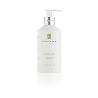 Zents Hand and Body Wash (Mandarin Fragrance) Moisturizing Anti-Aging Cleanser with Organic Shea Butter & Aloe for Dry Skin, 10 fl oz