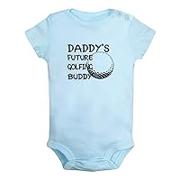 Daddy's Future Golfing Buddy Funny Rompers Newborn Baby Bodysuits Infant Jumpsuits Novelty Outfits Clothes