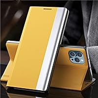 Flip Case for iPhone 14 6S 7 8 Plus 11 Pro Max 12 13 Mini XS XR SE 2020 Luxury Wallet Stand Book Cover Phone Magnetic Bag,Yellow,for iPhone SE 2020