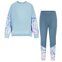 Girls 2 Pieces Leggings Pullover Sweatsuit Outfits Size 5-12