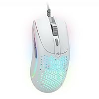 Gaming Model O 2 Wired Gaming Mouse - 59g Ultralight, FPS, 26,000 DPI, Motion Sync, 80M Click Rated Switches, 6 Programmable Buttons, Ambidextrous, RGB, PTFE Feet - White