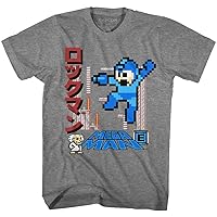 Mega Man Video Game Japanese Mega Man Adult Short Sleeve T-Shirt Graphic Tee